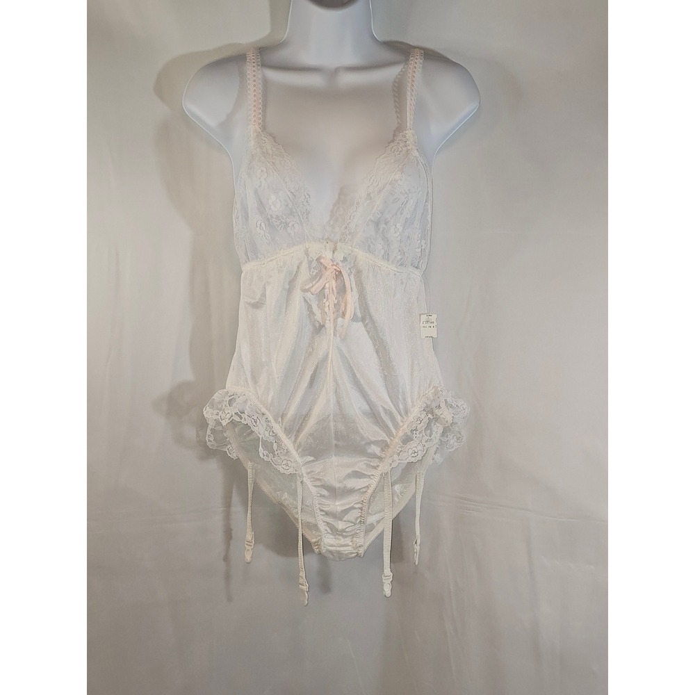 Vintage 1970's Nan Flower Bridal Lingerie 4 piece set Size L NEW!‎ Never worn CC